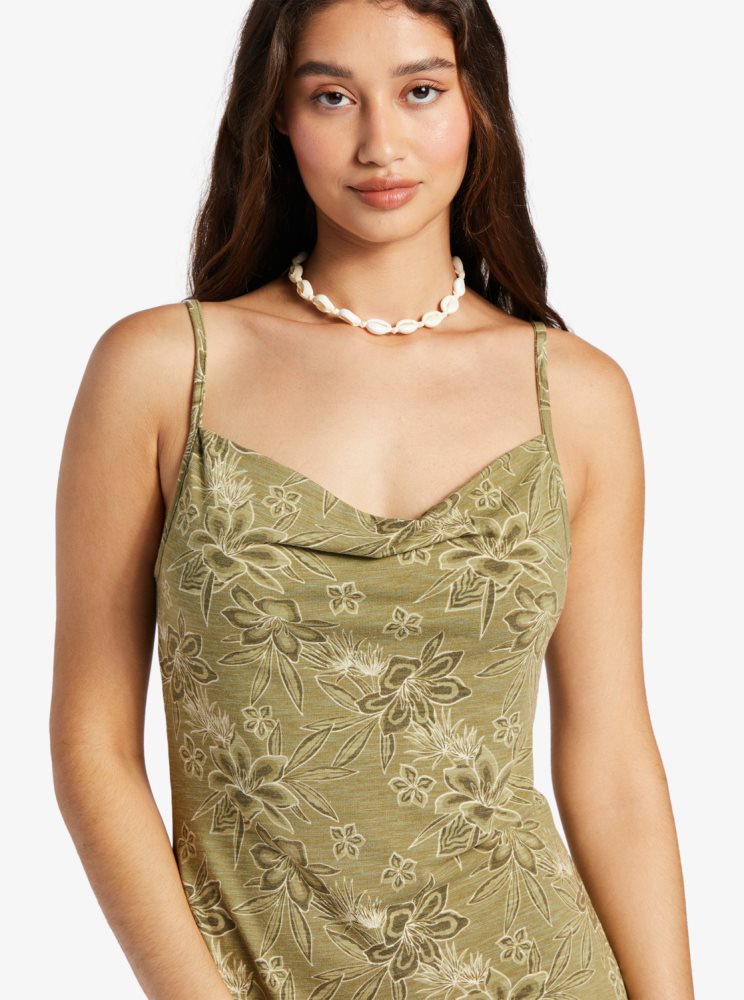 Peignoir Roxy Last Dance Midi Vert Femme | YNN-68606785