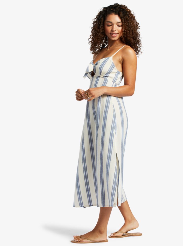 Peignoir Roxy Sweetest Step Midi Stripes Femme | WBP-27545922