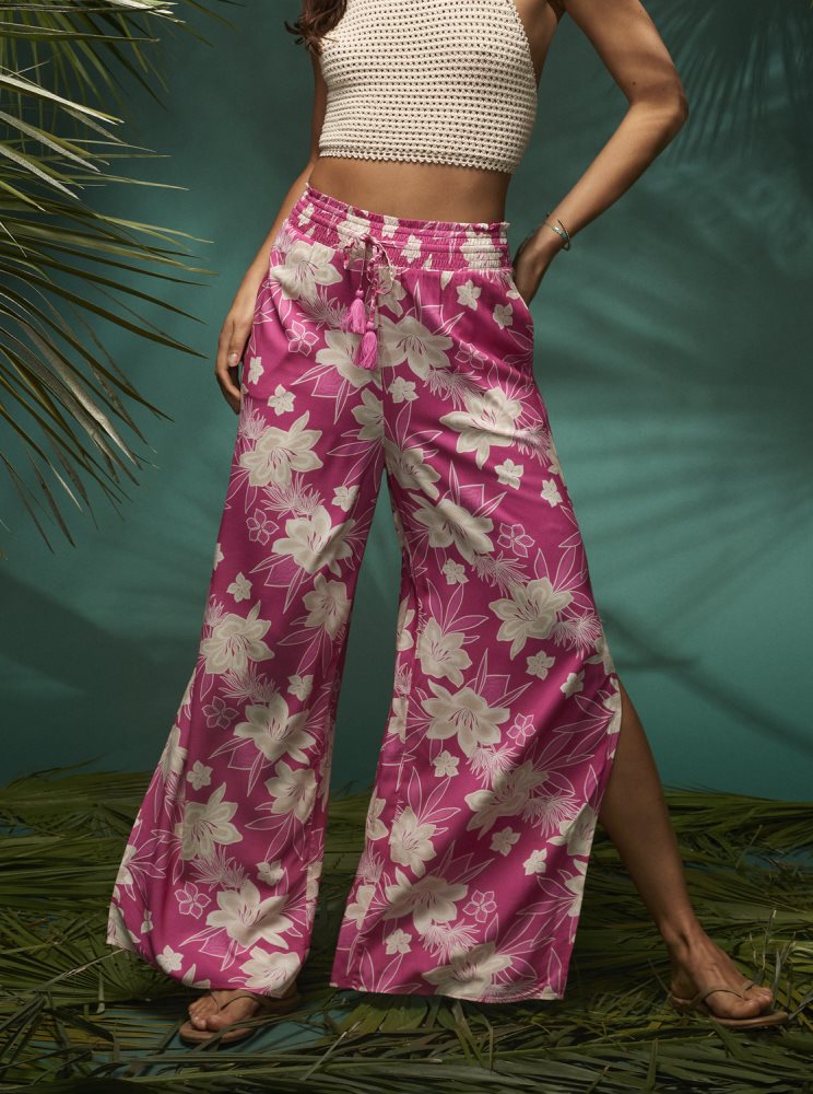 Pantalon Roxy Tropical Rhythm Beachy Rose Femme | NRY-44927813