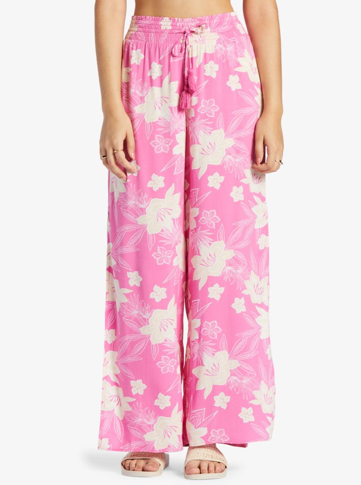 Pantalon Roxy Tropical Rhythm Beachy Rose Femme | NRY-44927813