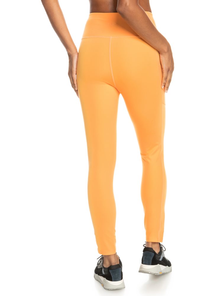 Leggings Roxy Heart Into It Technical Orange Femme | OMN-31268637