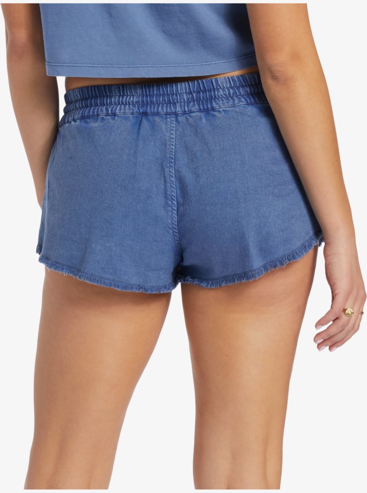 Shorts Roxy Scenic Route Elastic Bleu Femme | UYD-28543643