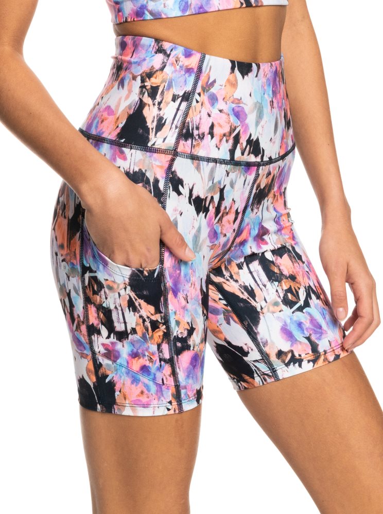 Shorts Roxy Heart Into It Technical Grise Foncé Femme | GJA-53123307