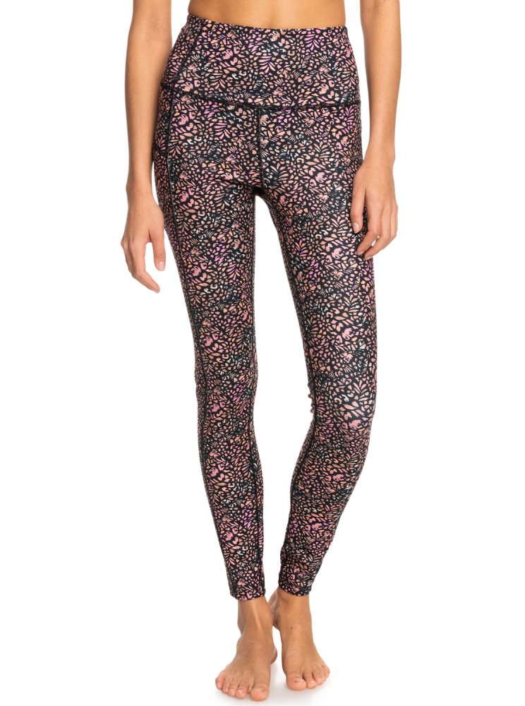 Leggings Roxy Heart Into It Technical Noir Multicolore Femme | GXD-27841127