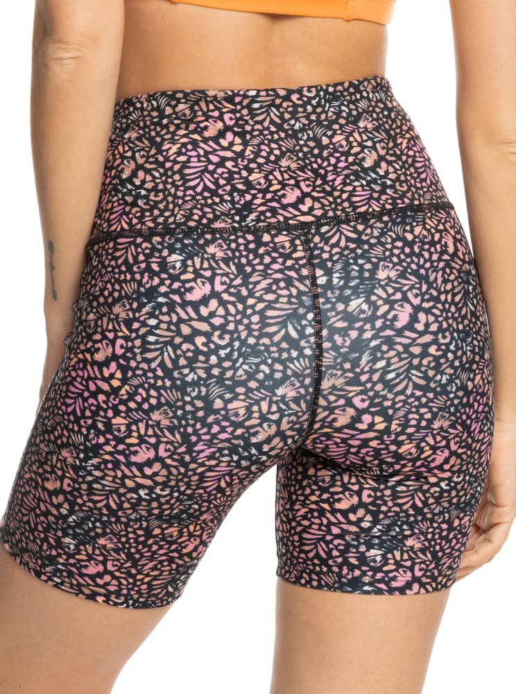 Shorts Roxy Heart Into It Technical Noir Multicolore Femme | SBF-73125530