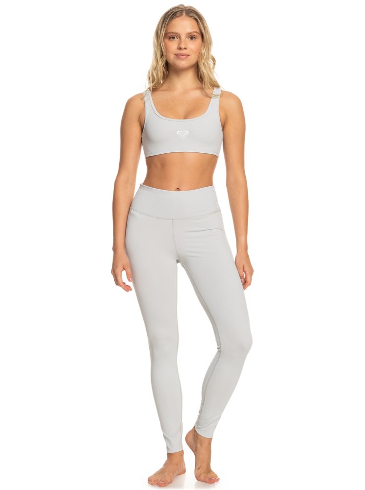 Leggings Roxy Kelia Essential Workout Grise Femme | XNO-48048467