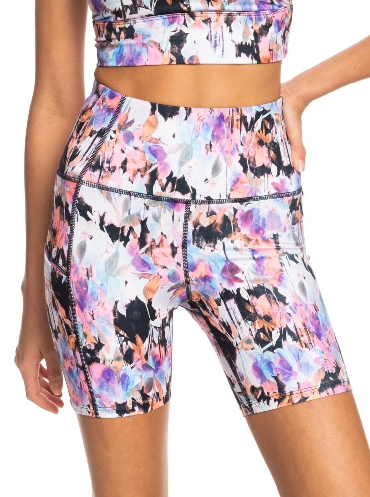 Shorts Roxy Heart Into It Technical Grise Foncé Femme | GJA-53123307