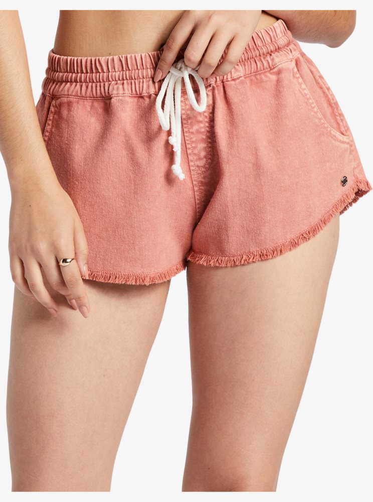 Shorts Roxy Scenic Route Elastic Rose Femme | QLQ-88541381