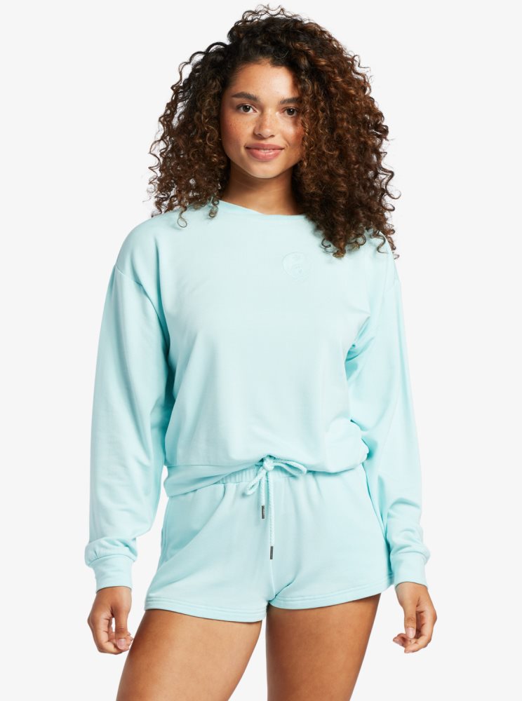 Sweats Roxy Surfing By Moonlight Lounge Bleu Femme | OPJ-60314782