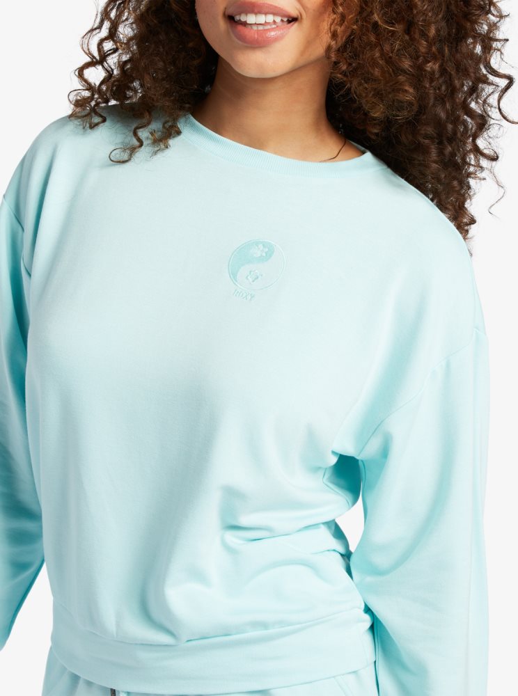 Sweats Roxy Surfing By Moonlight Lounge Bleu Femme | OPJ-60314782