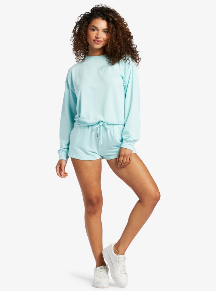 Sweats Roxy Surfing By Moonlight Lounge Bleu Femme | OPJ-60314782