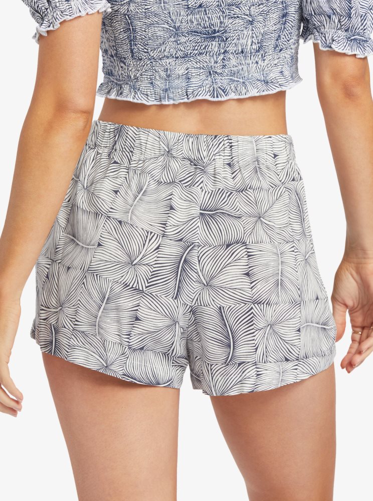 Shorts Roxy Easy Does It High Taille Indigo Femme | VHH-61970897