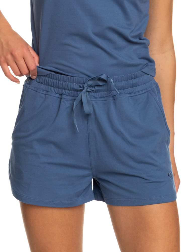 Shorts Roxy Naturally Active Sports Bleu Femme | ZKR-59537337