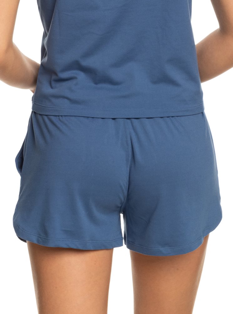 Shorts Roxy Naturally Active Sports Bleu Femme | ZKR-59537337