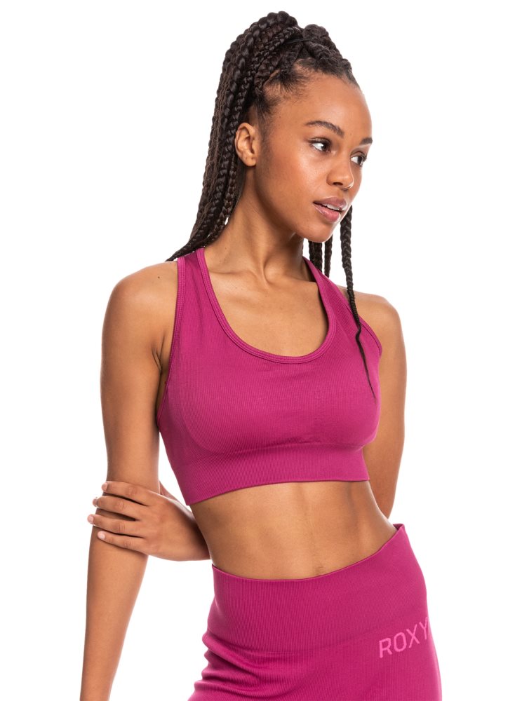 Soutien Gorge Sport Roxy Time To Pretend Rose Femme | VHJ-12254640