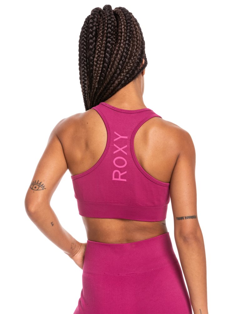 Soutien Gorge Sport Roxy Time To Pretend Rose Femme | VHJ-12254640