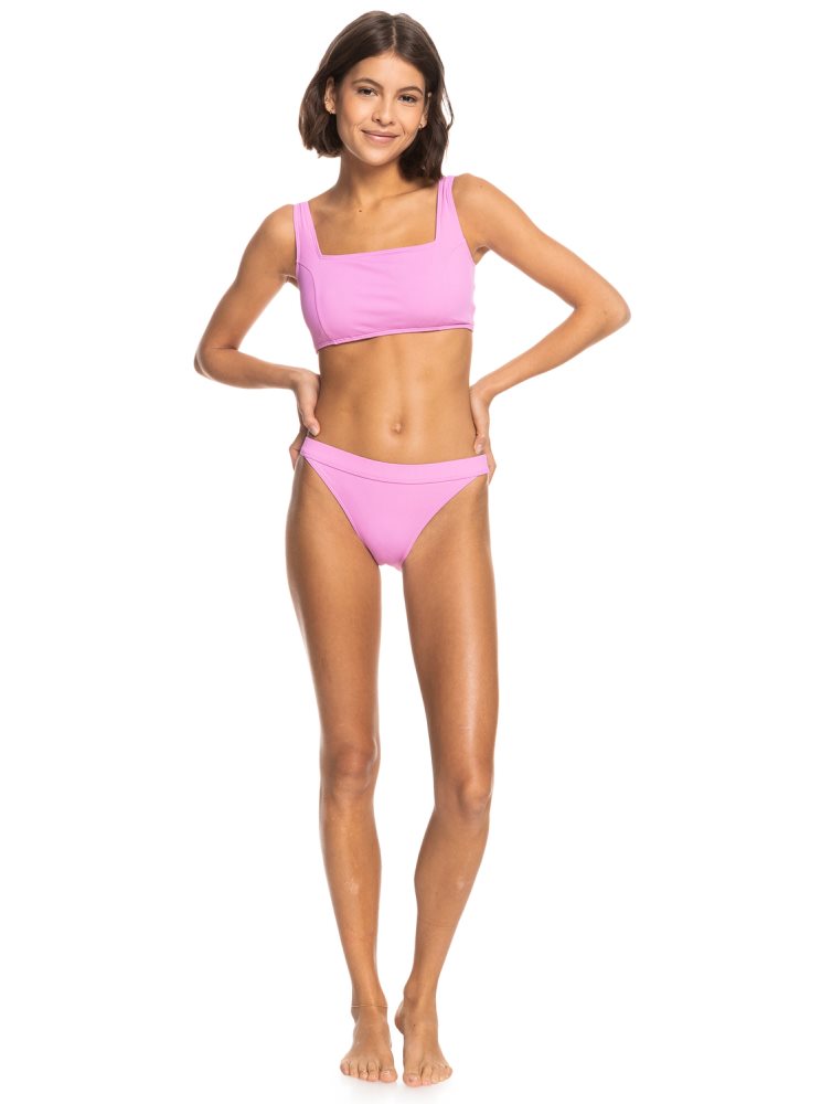 Bas De Bikini Roxy Active Rib Violette Femme | AOT-21668983