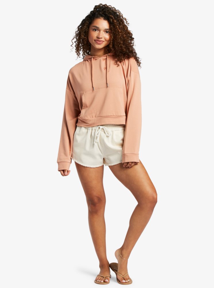 Sweat à Capuche Roxy Surfing By Daylight Lounge Rose Femme | TUZ-84651730