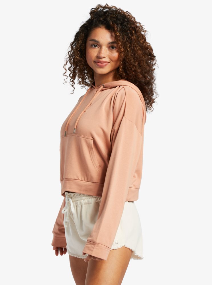 Sweat à Capuche Roxy Surfing By Daylight Lounge Rose Femme | TUZ-84651730