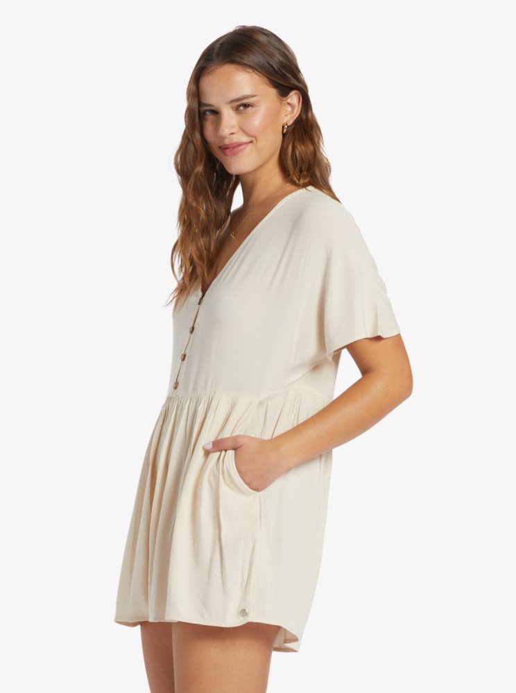 Rompers Roxy Endless Journey Easy Fit Blanche Femme | BAU-40195489