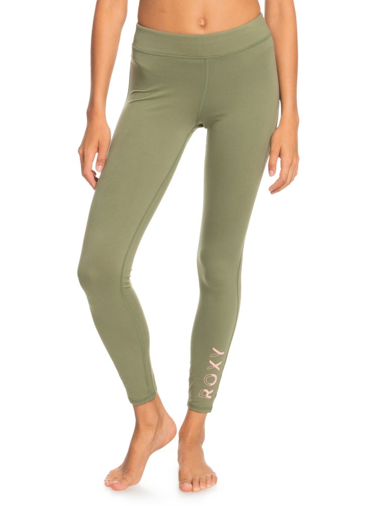 Leggings Roxy Good Morning Midnight Workout Vert Foncé Femme | HCF-15697098