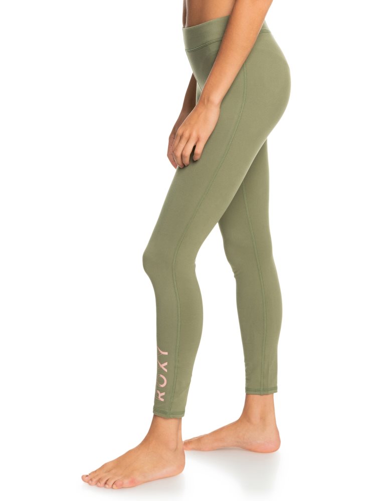 Leggings Roxy Good Morning Midnight Workout Vert Foncé Femme | HCF-15697098