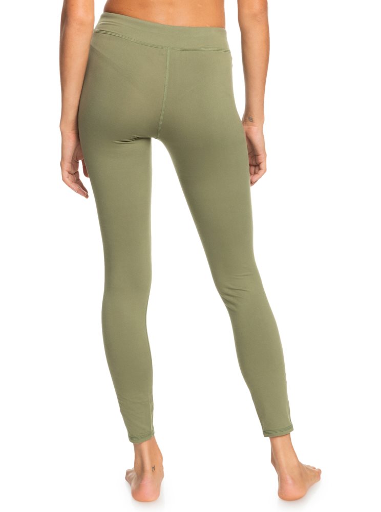 Leggings Roxy Good Morning Midnight Workout Vert Foncé Femme | HCF-15697098