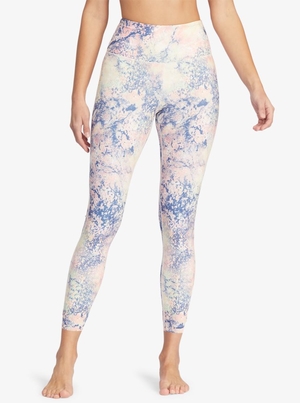 Leggings Roxy Kaileo High Waisted Ankle Length Workout Blanche Vert Femme | ULQ-49835055