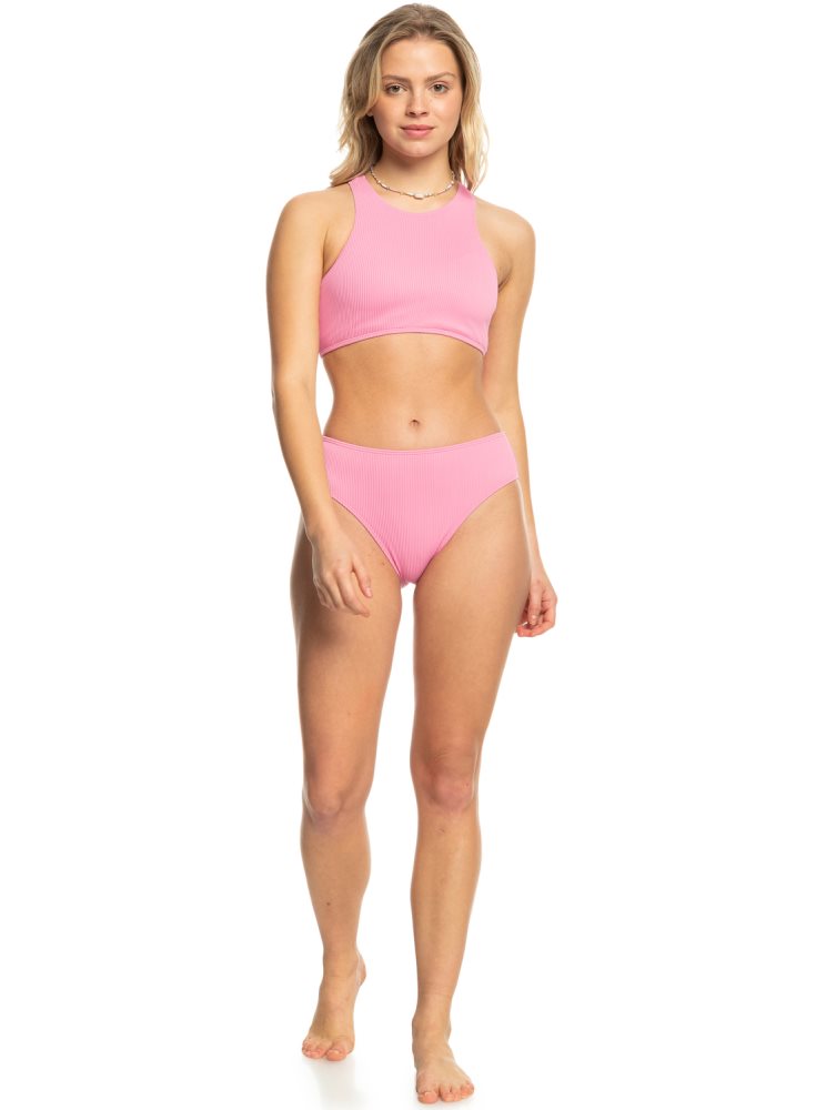 Bas De Bikini Roxy Active Rib High-leg Mod Violette Femme | UAJ-94689025