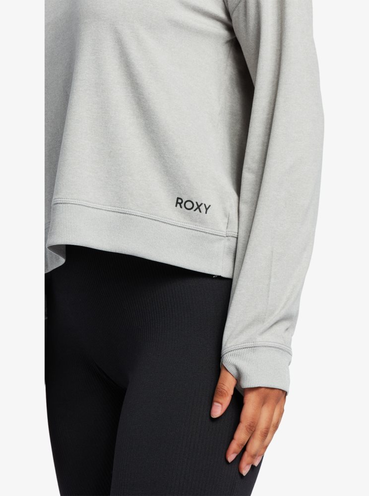 T Shirts Roxy Sun Might Shine Long Sleeve Grise Femme | GWN-11841813