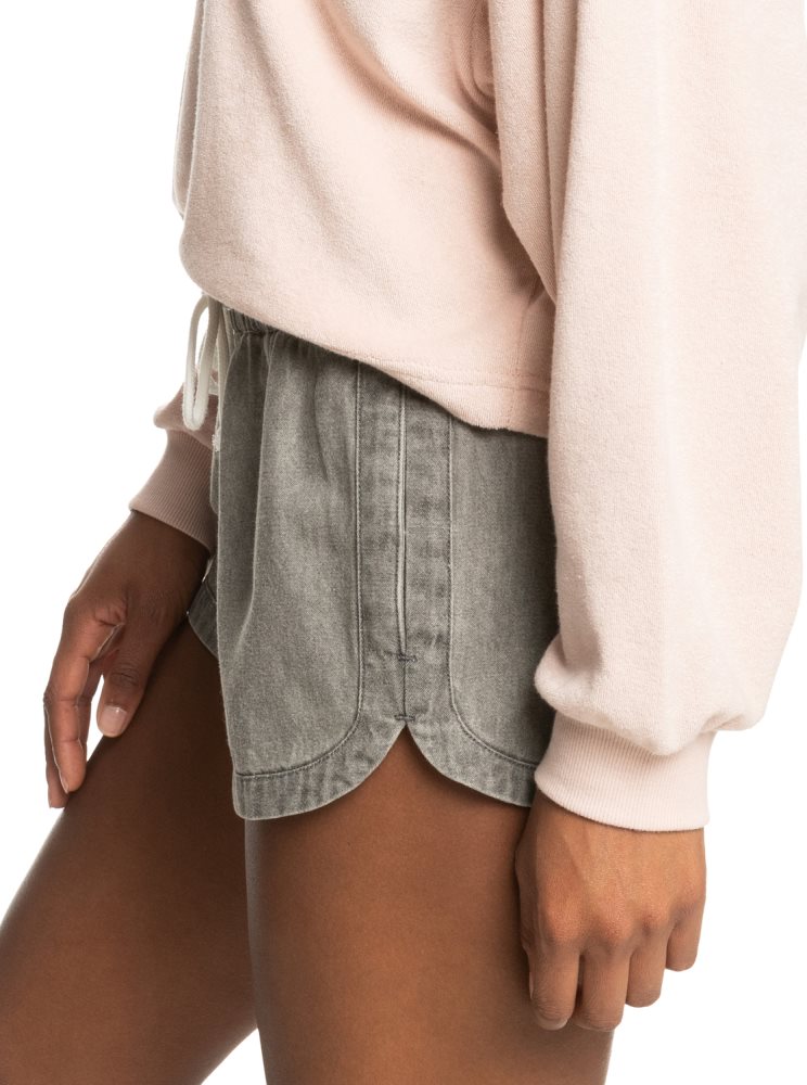 Shorts Roxy New Impossible Denim Grise Clair Femme | EKL-36892087