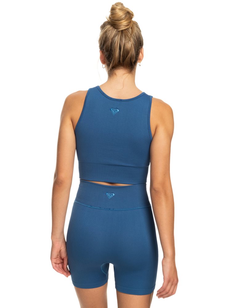 Soutien Gorge Sport Roxy Chill Out Seamless Bleu Femme | UVH-00133493