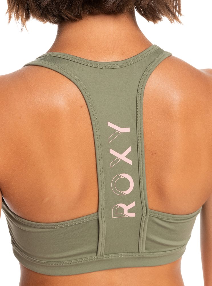 Soutien Gorge Sport Roxy Back To You 2 Racerback Vert Foncé Femme | UYK-71348106