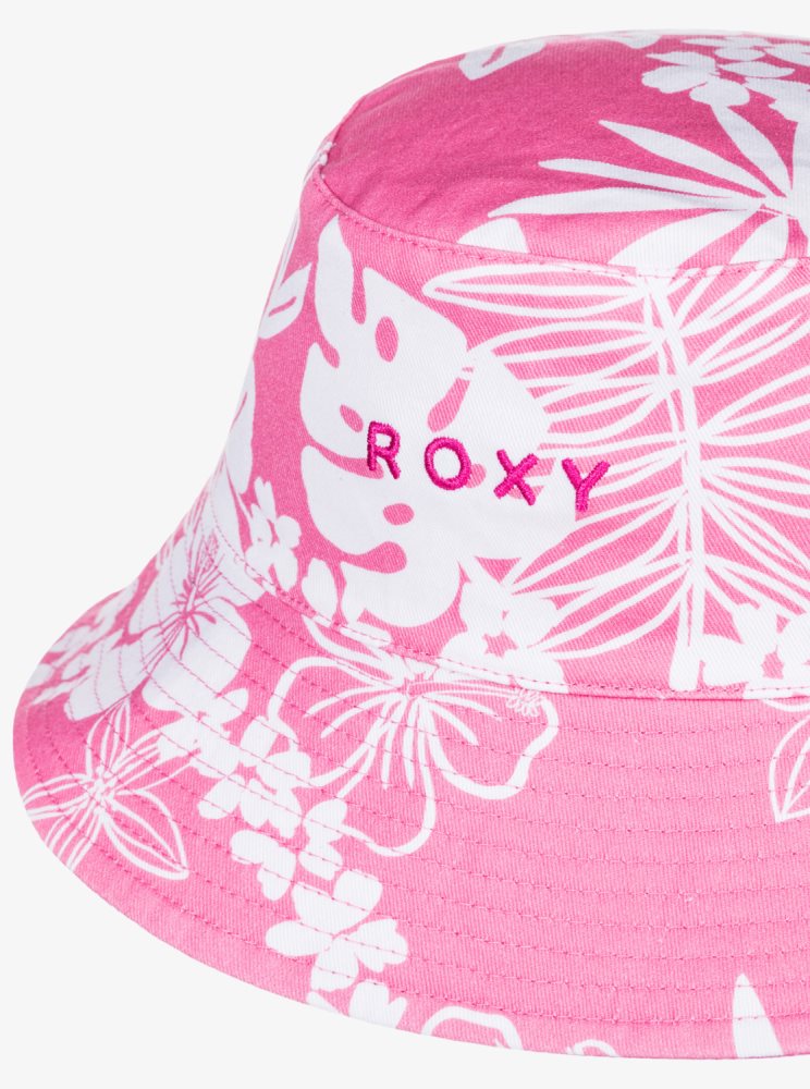 Chapeaux Roxy Jasmine Paradise Reversible Bucket Rose Femme | BJZ-51247139