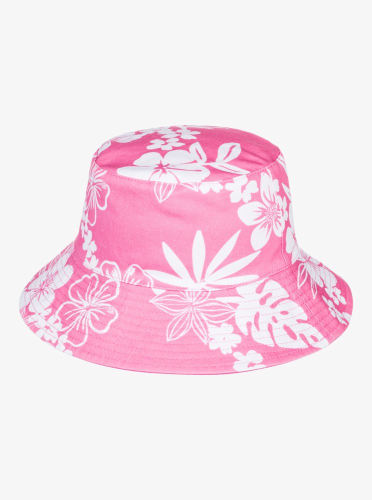 Chapeaux Roxy Jasmine Paradise Reversible Bucket Rose Femme | BJZ-51247139