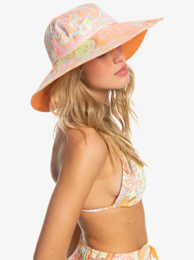 Chapeaux Roxy Star Is Born Bucket Orange Femme | VNN-44150489