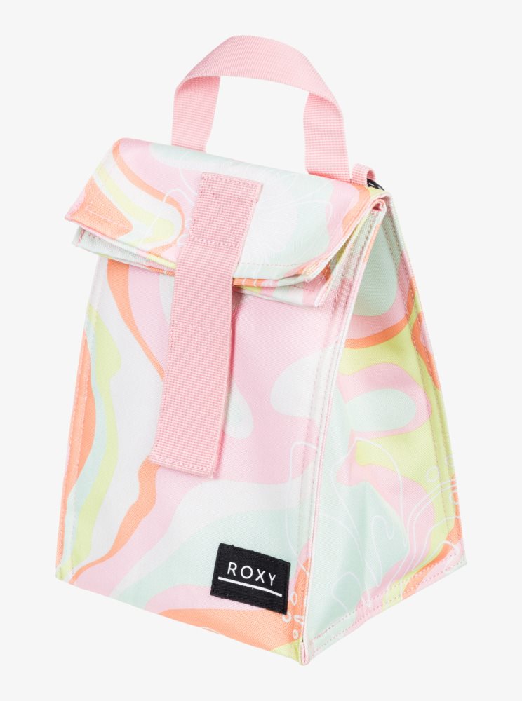 Sacs Roxy Lunch Hour Cooler Rose Stripes Femme | IVU-12970018