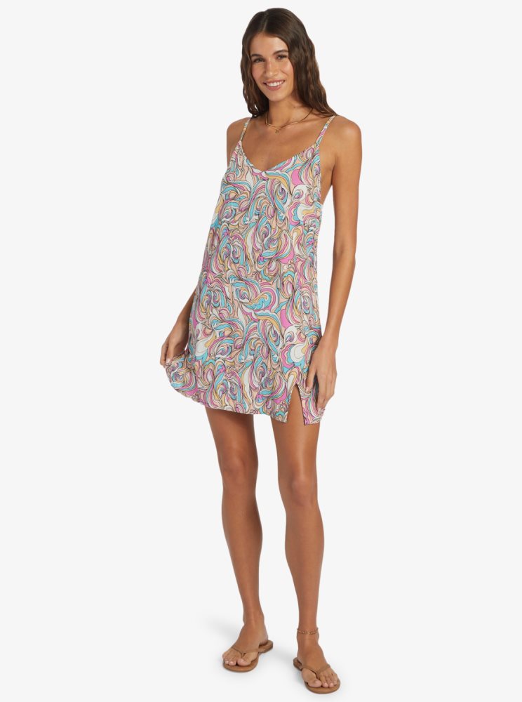 Peignoir Roxy Daytrip Mini V-Neck Slip Multicolore Femme | SQI-01024449