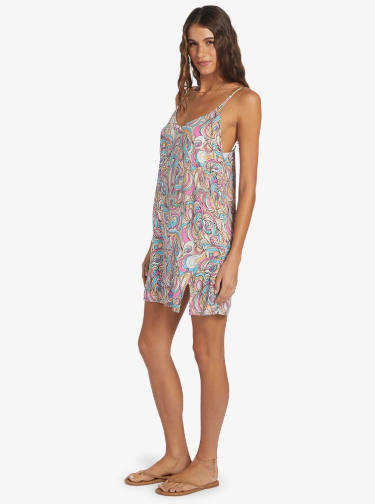 Peignoir Roxy Daytrip Mini V-Neck Slip Multicolore Femme | SQI-01024449