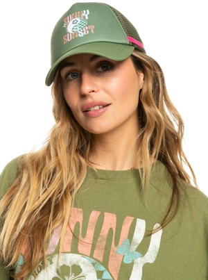 Chapeaux Roxy Dig This Trucker Vert Olive Vert Femme | BJW-25146969