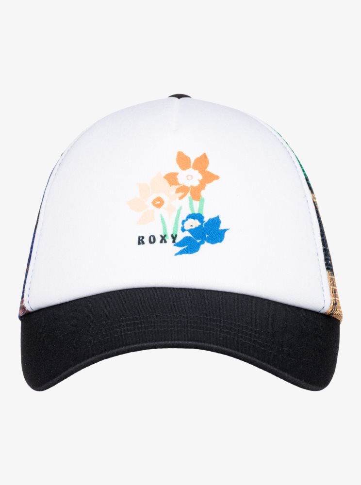 Chapeaux Roxy Donut Spain Trucker Grise Foncé Fleur Femme | WGY-76523120