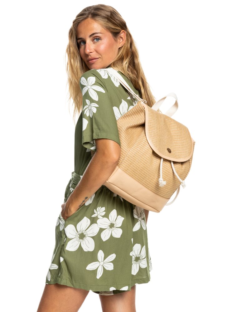 Sacs à Dos Roxy Island Key Beach Beige Femme | CBL-06491842