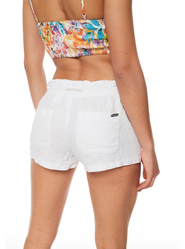 Shorts Roxy Oceanside Elasticized Bleu Clair Femme | NJT-37775154