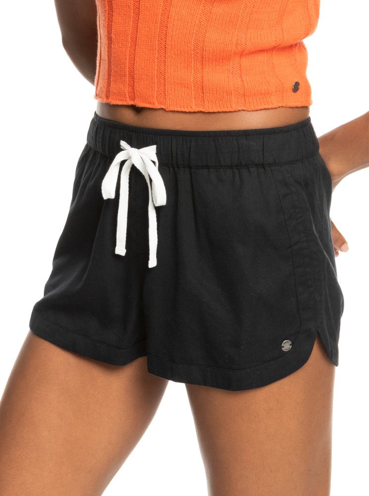 Shorts Roxy New Impossible Love Elasticized Noir Femme | KXG-05190882