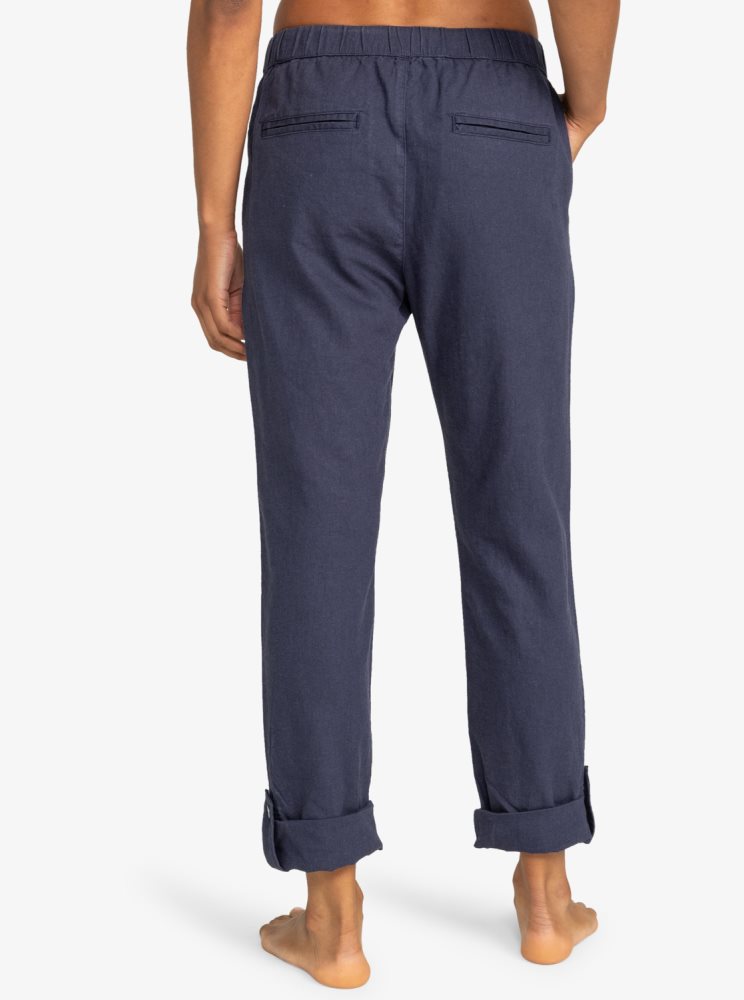 Pantalon Roxy On The Seashore Cargo Indigo Femme | EJB-27088422