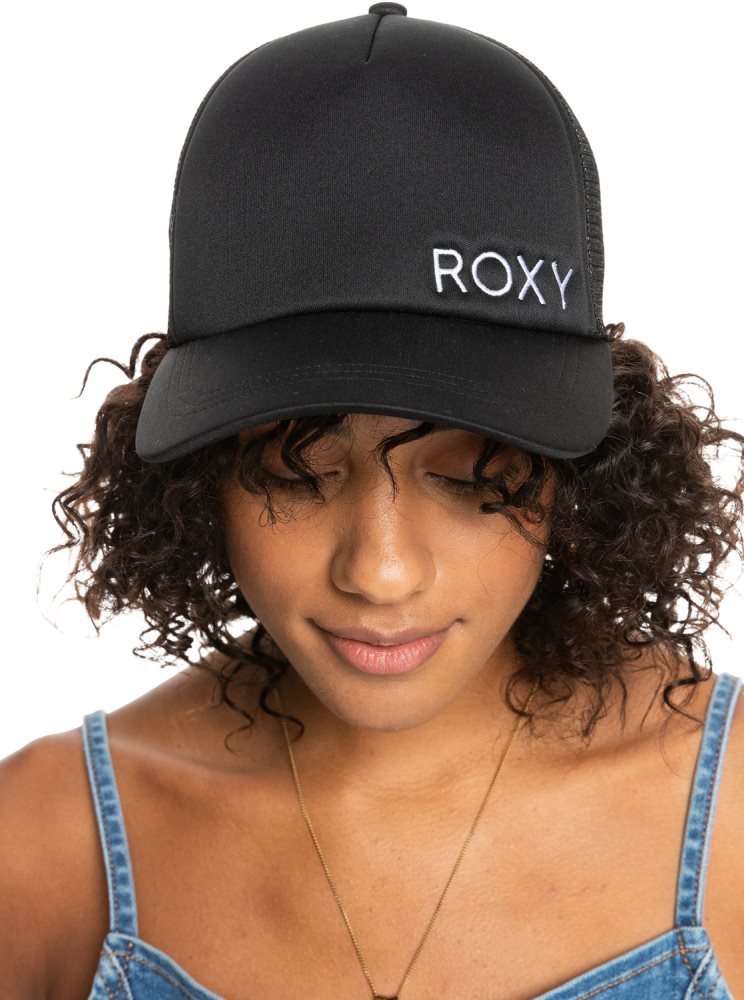 Chapeaux Roxy Finishline 2 Black Trucker Grise Foncé Femme | RYN-24494935