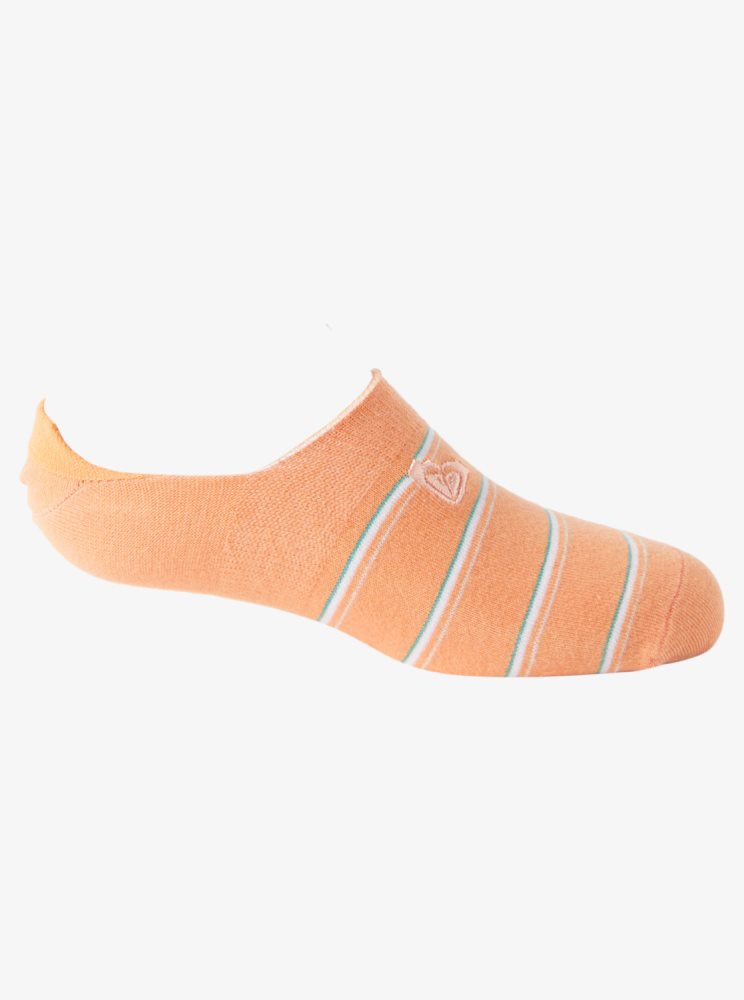 Chaussettes Roxy 3-Pack No-Show Bleu Orange Femme | VIB-03313022