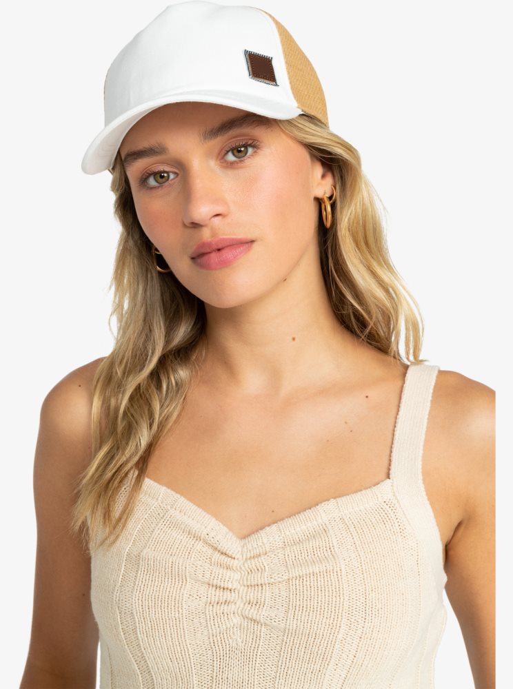 Chapeaux Roxy Incognito Trucker Blanche Femme | BWI-41579685