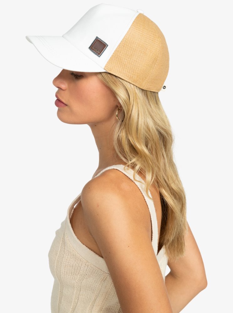 Chapeaux Roxy Incognito Trucker Blanche Femme | BWI-41579685