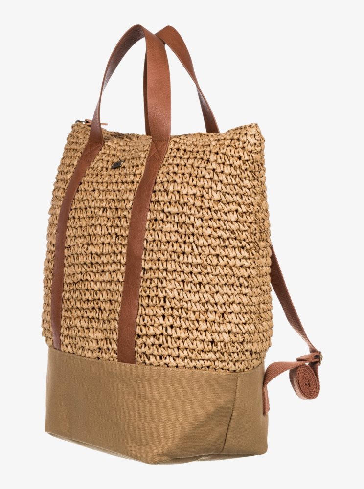 Sacs à Dos Roxy Beach Lover Medium Beige Femme | MCA-41355485